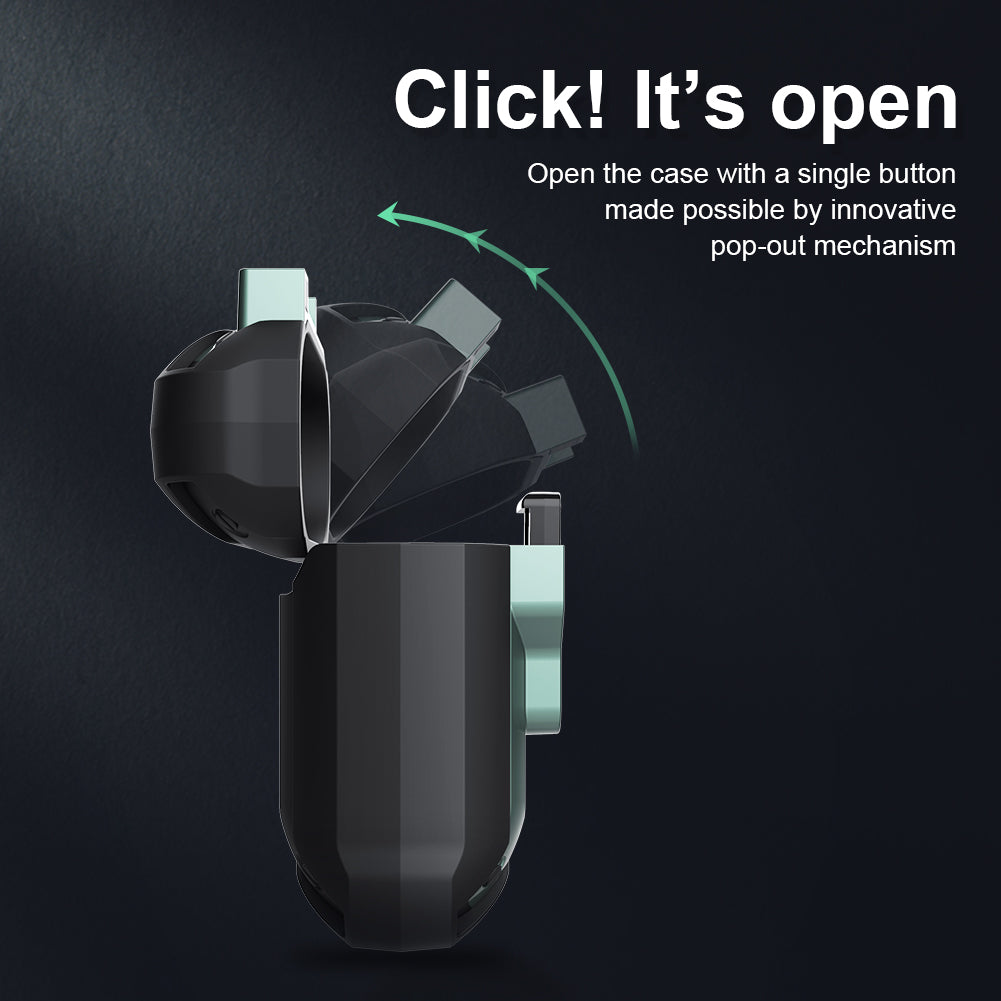 Nillkin Bounce Case Anti Shock With Hock For AirPods 2/1
