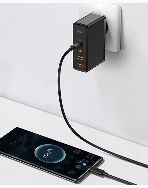 Baseus GaN2 Pro Quick Charger 2C+2U 100W EU - Black