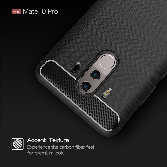 Armor By iPaky Flexible Slim Case Anti-fingerprint &amp; Anti-shocks For Mate 10 Pro - Black
