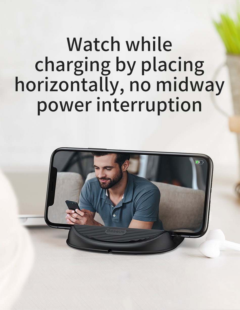 Desktop QI By Baseus Wireless Charger For iP 10W Radiating Fan Wireless Fast charging charger