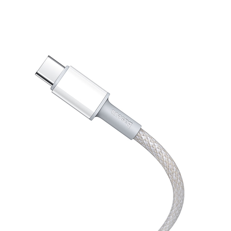 Baseus High Density Braided Fast Cable Type-C to C 100W 2m - White