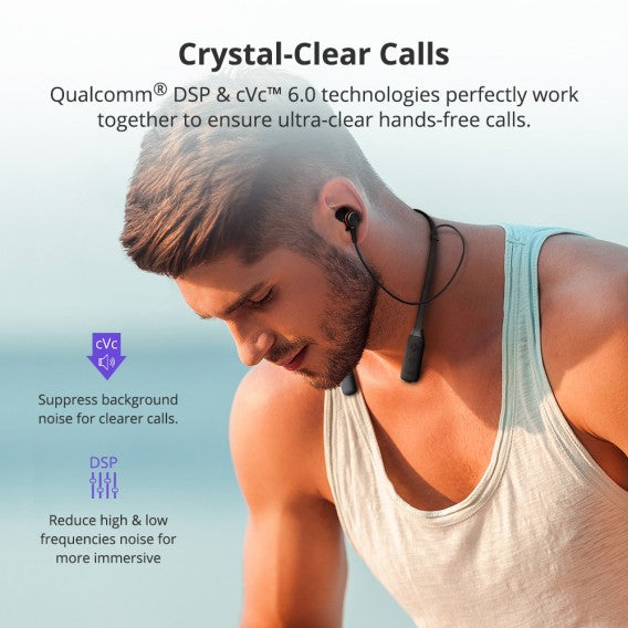 Encore S2 Plus Sport Bluetooth Headphones, IPX5 &amp; up to 24h Battery