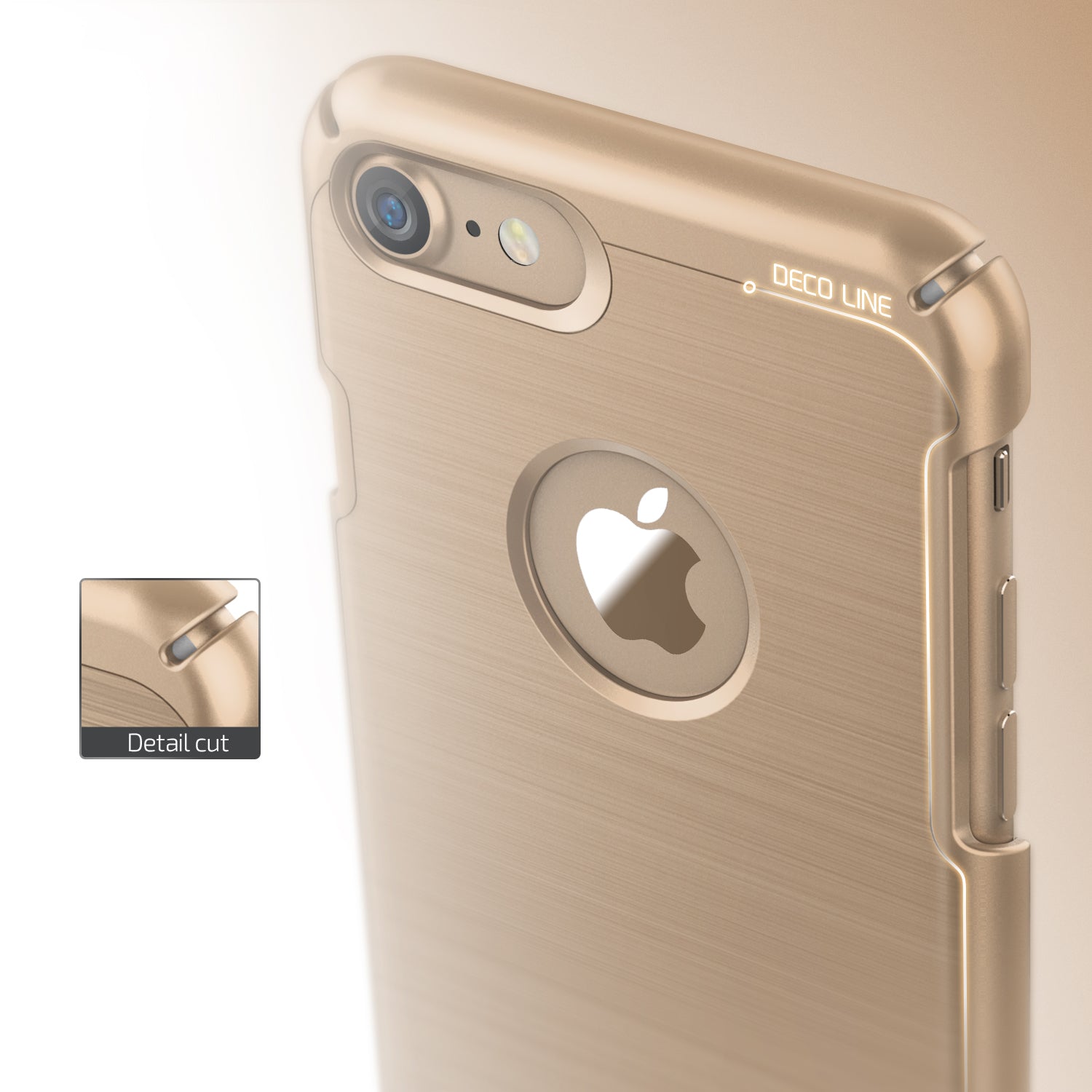 Simpli Lite Series Original From VRS Design Slim Case For iPhone 7 Plus Gold