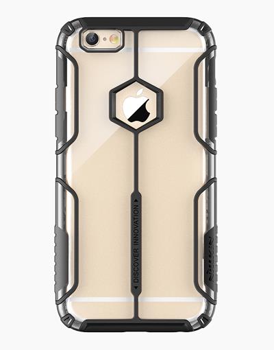 Black Smartkoshk iPhone 6 Plus Aegis anti-shock case showing rugged protective design and textured surface.