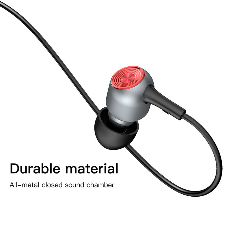 H02 By Baseus Professional Wired Earphone Metal Heavy Bass High fidelity Sound