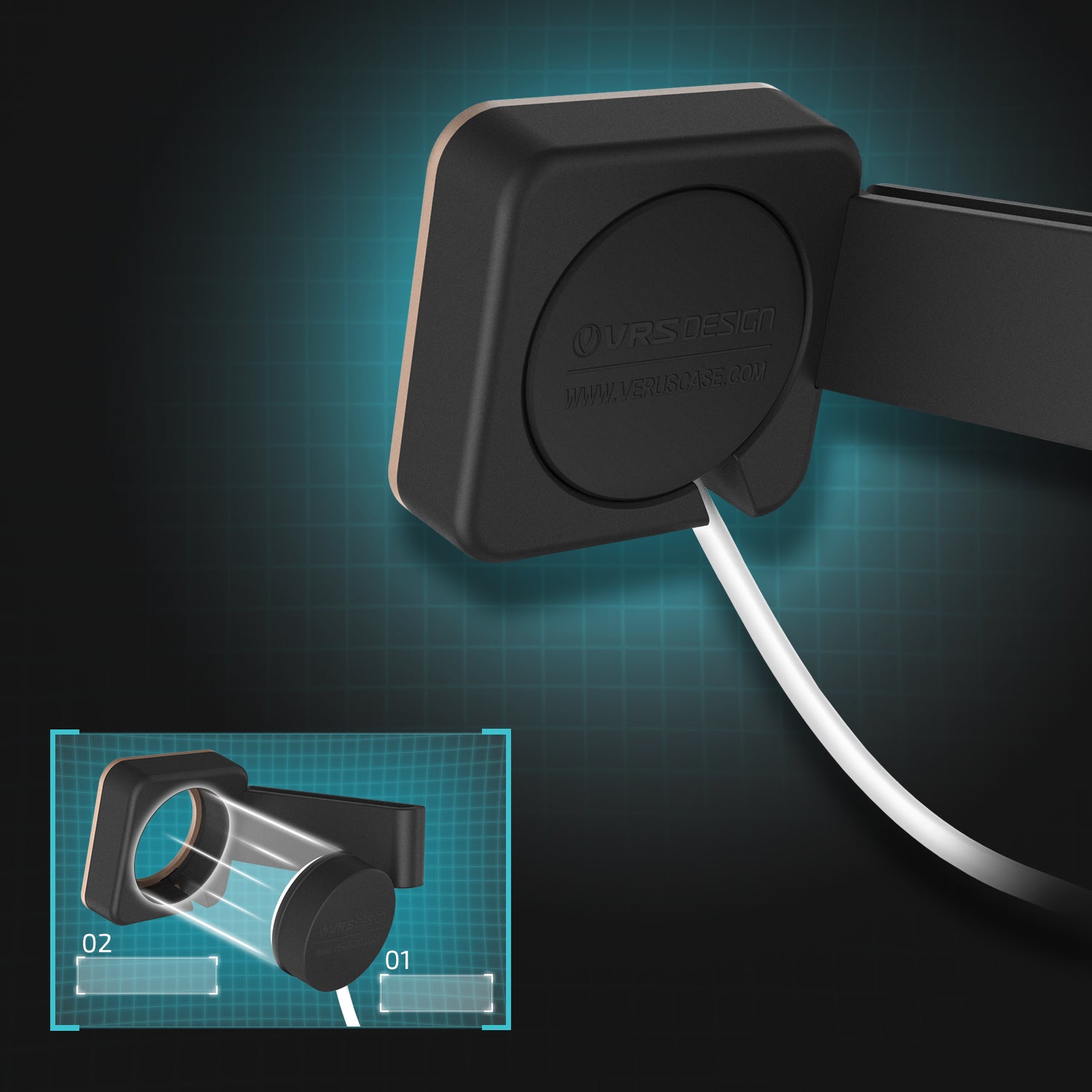 New i Depot Plus Original From VRS Design Dock And Docking Station For iPhone and Apple Watch / Gold