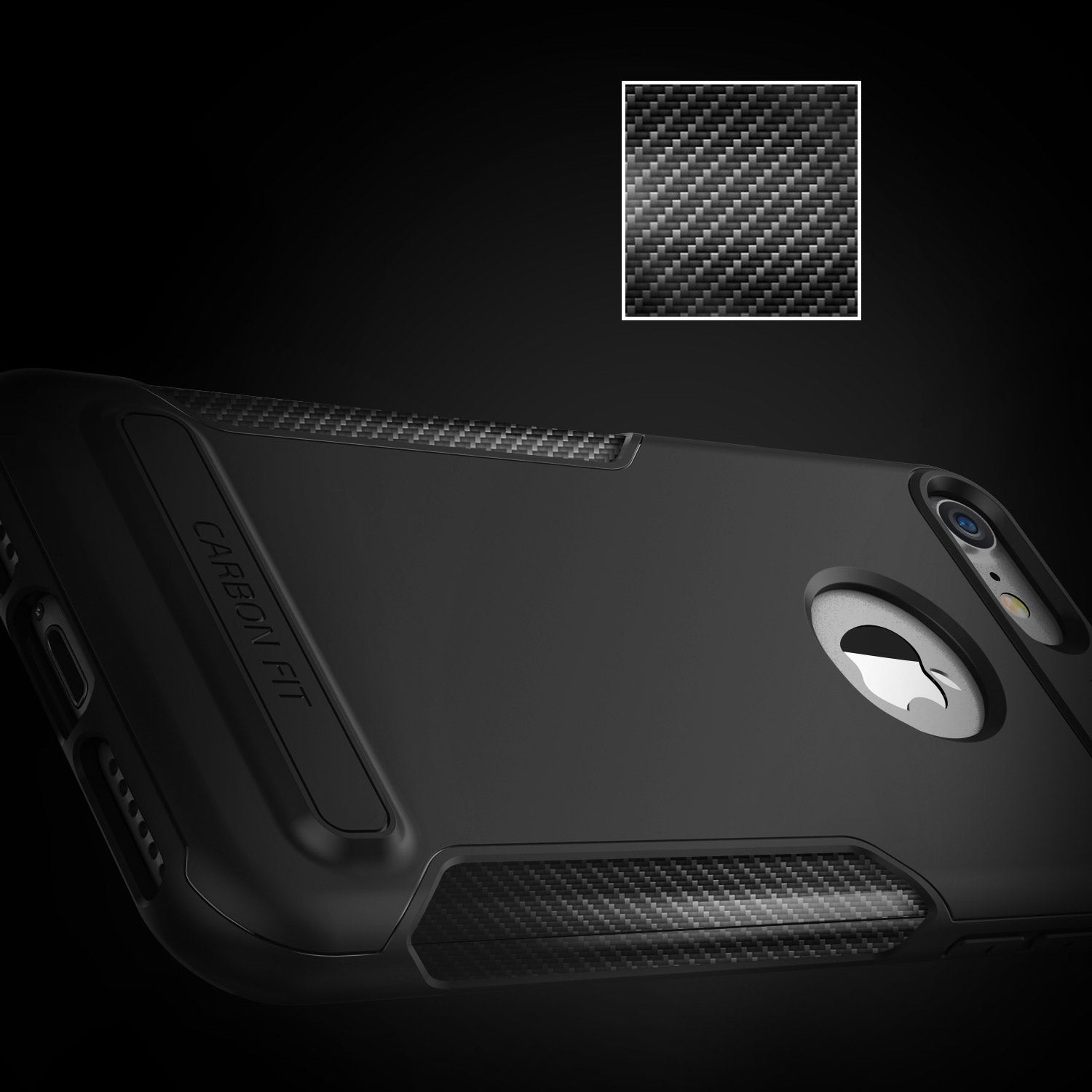 Carbon Fit 2 Series Original From VRS Design Anti-shocks Case For iPhone 7 / Black