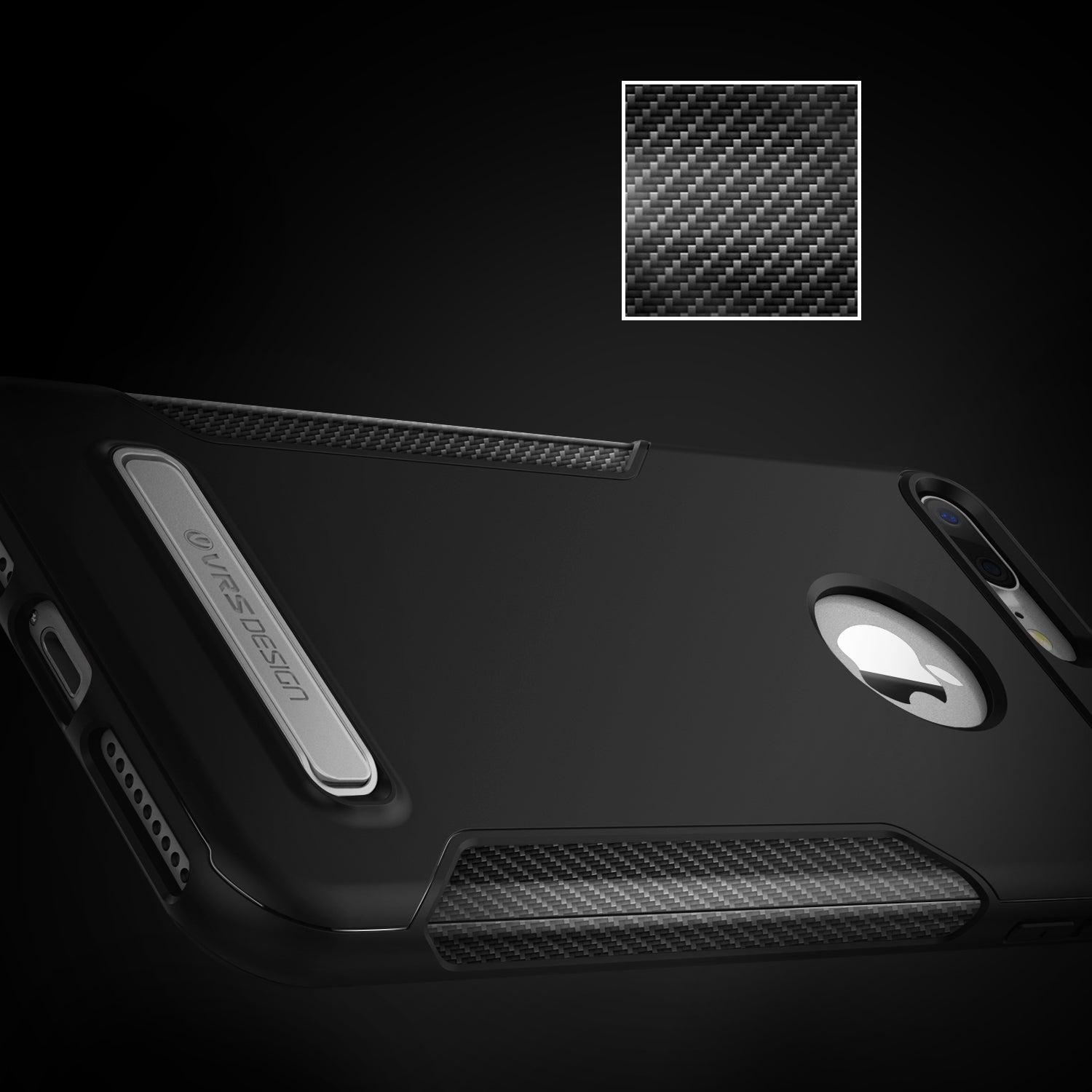 Carbon Fit Series Original From VRS Design Anti-shocks Case For iPhone 7 Plus / Black