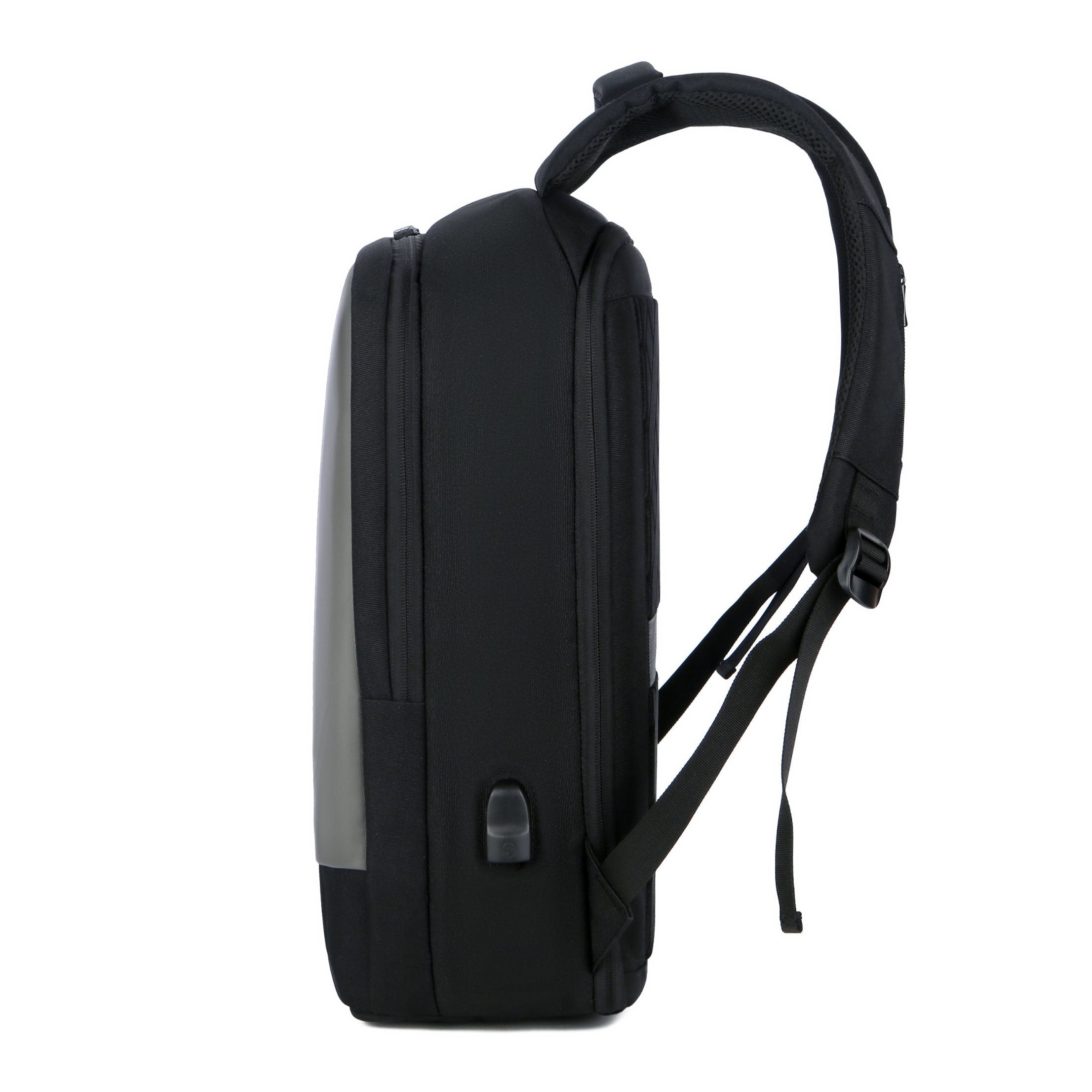 MEINAILI 1801 Laptop Backpack -15.6 Inch – USB Charging Port Black/Gray