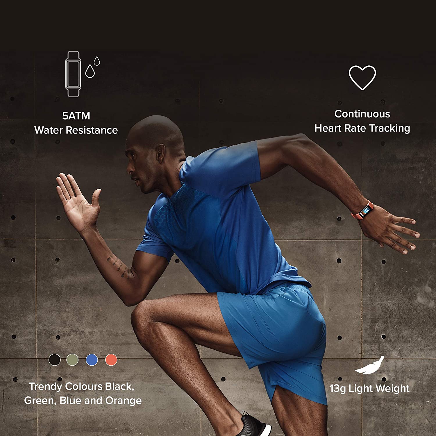 Mi Band 4c Health and Fitness Tracker - Black