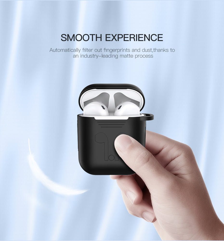 Ugreen AirPods Silicon Case Anti-Shocks + Strip + Hook Black