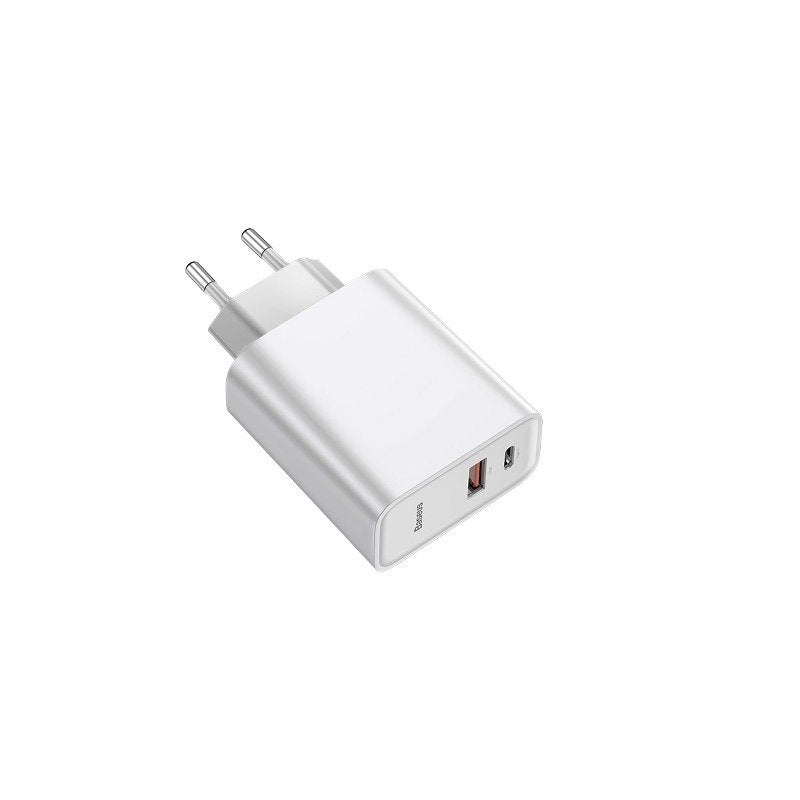 Baseus Speed PPS 30W/5A Type-C PD + USB Q3.0 Fast Charger | White