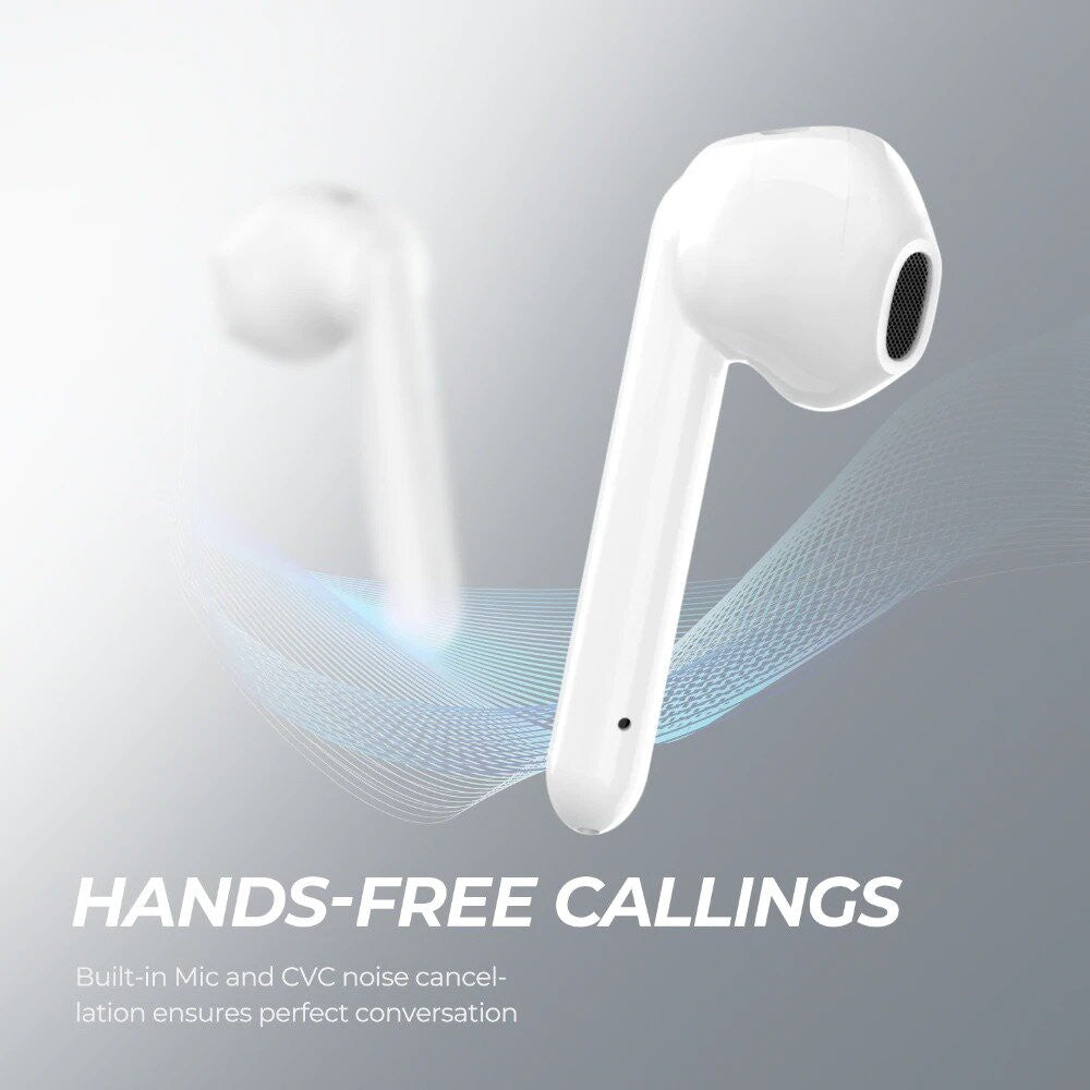 SoundPeats TrueAir Touch Earbuds With built-in 14.2mm Speaker White