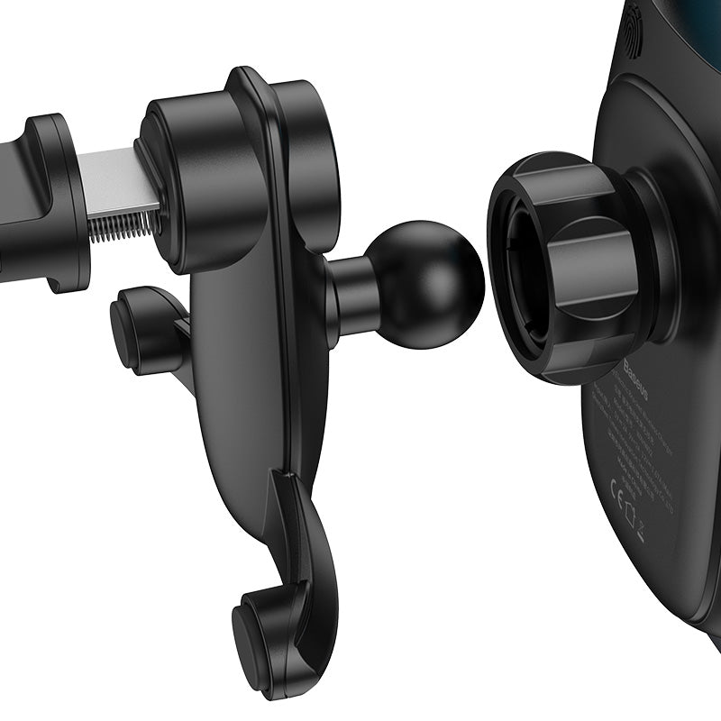 Baseus Milky Way Electric Bracket Fast Wireless Charger 15W Black