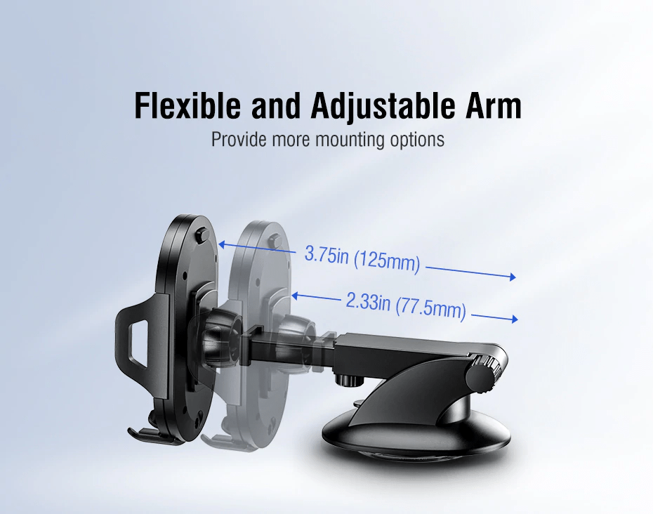 Ugreen Strong Car Holder 360 Degree Fit with 4 to 7 inch Phones 