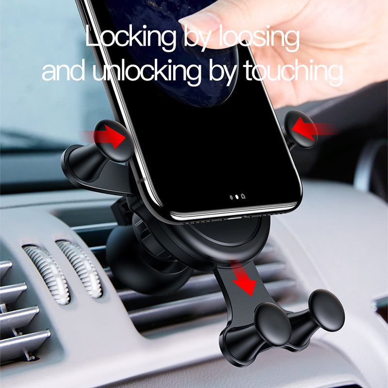 Emoticon Cute By Baseus Gravity Car Mount Black
