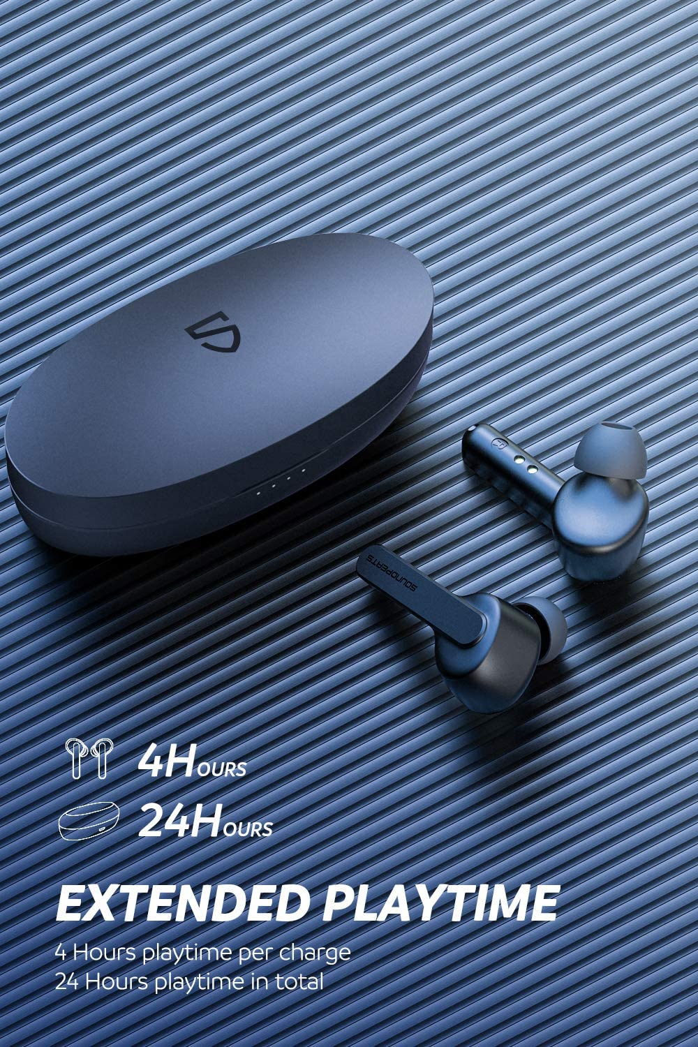 SoundPeats TrueCapsule Touch Earbuds With built-in HD Mic - Black