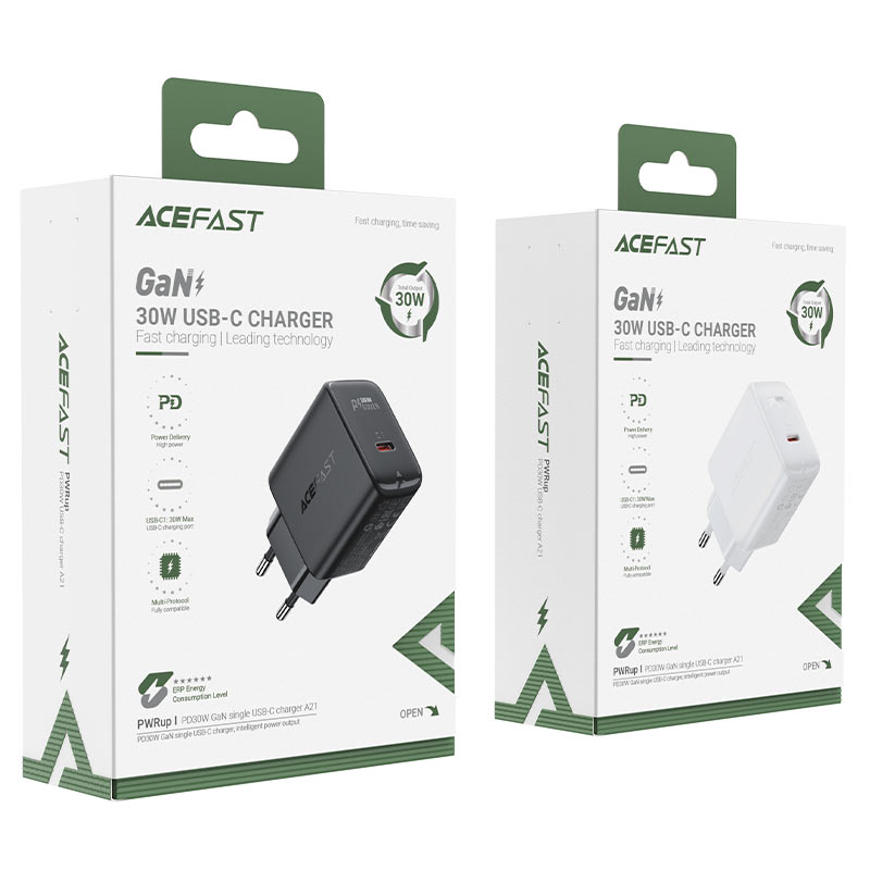 ACEFAST A21 PD30W GaN single USB-C charger