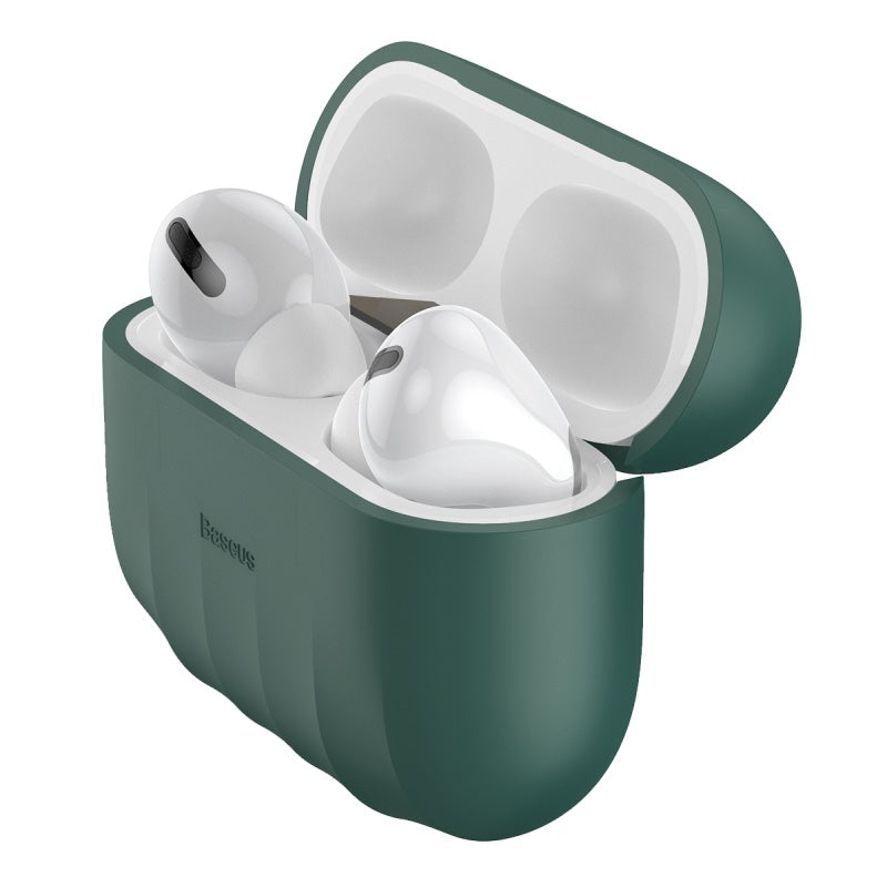 Baseus Shell Pattern Silica Gel Case For AirPods Pro Green