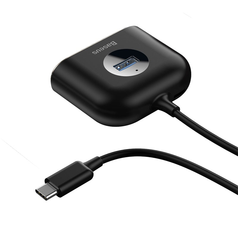 Baseus Square Round HUB Type C To USB3*1+USB2*3+ Micro 1m Black