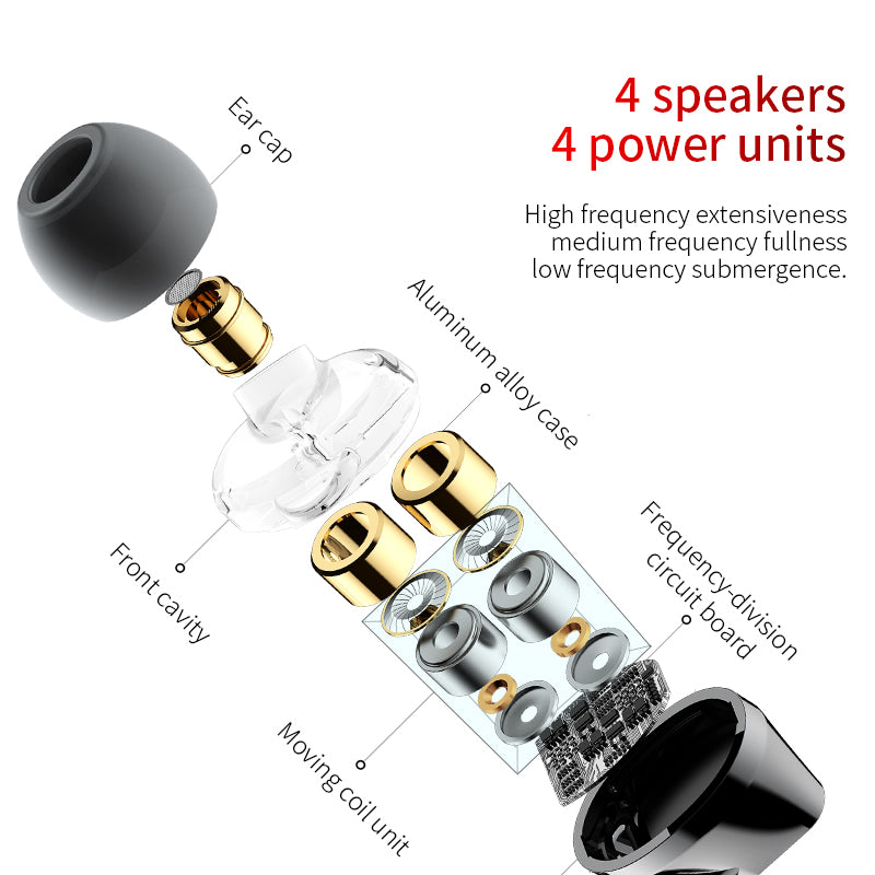 Smartkoshk Encok H10 dual moving-coil wired control headset in black, showing the over-ear design with inline controls and microphone.