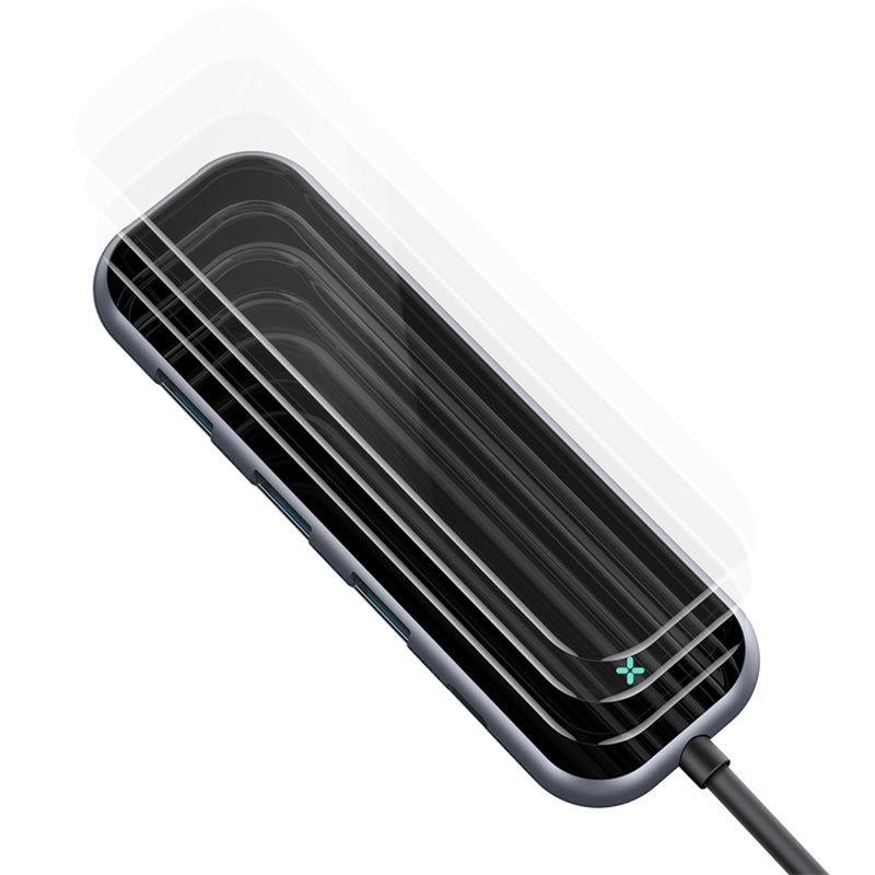 Baseus Multi-functional HUB (Type-C to 3xUSB3.0+HD4K+PD) Gray