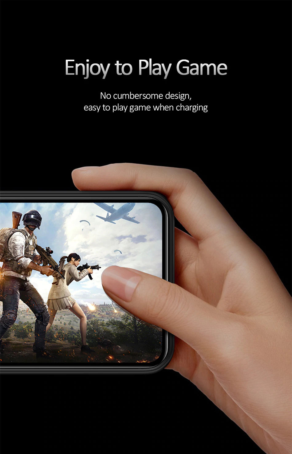 Usams 4000mAh Power Bank Case for iPhone Xs Max , Ultra Slim External Backup Battery