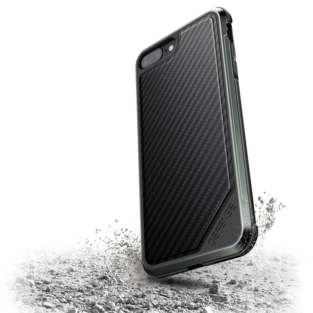 Defense Lux Carbon by X-Doria Anti Shocks Case Up To 3M For iPhone 8P | 7P – Black