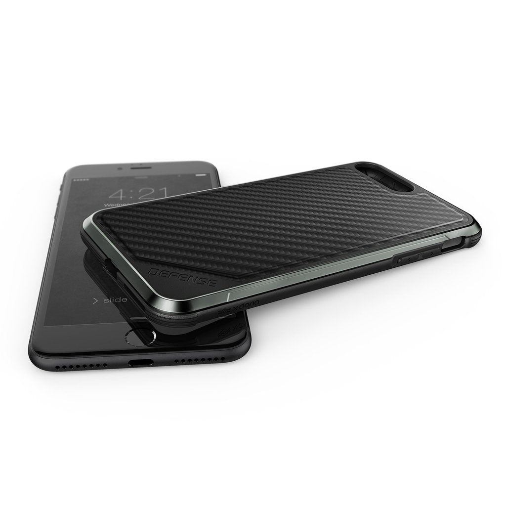 Defense Lux Carbon by X-Doria Anti Shocks Case Up To 3M For iPhone 8P | 7P – Black
