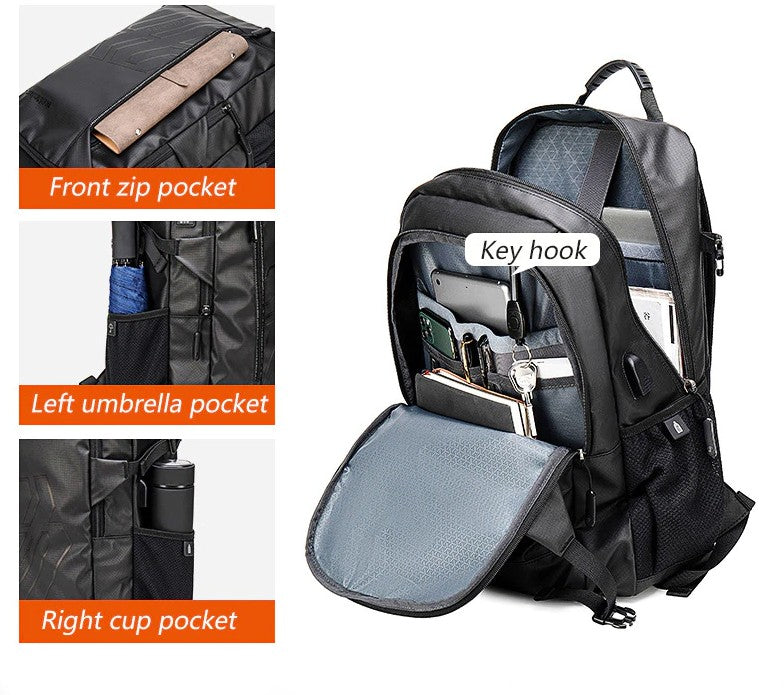 ARCTIC HUNTER B00387 Laptop Backpack, USB Charging Port