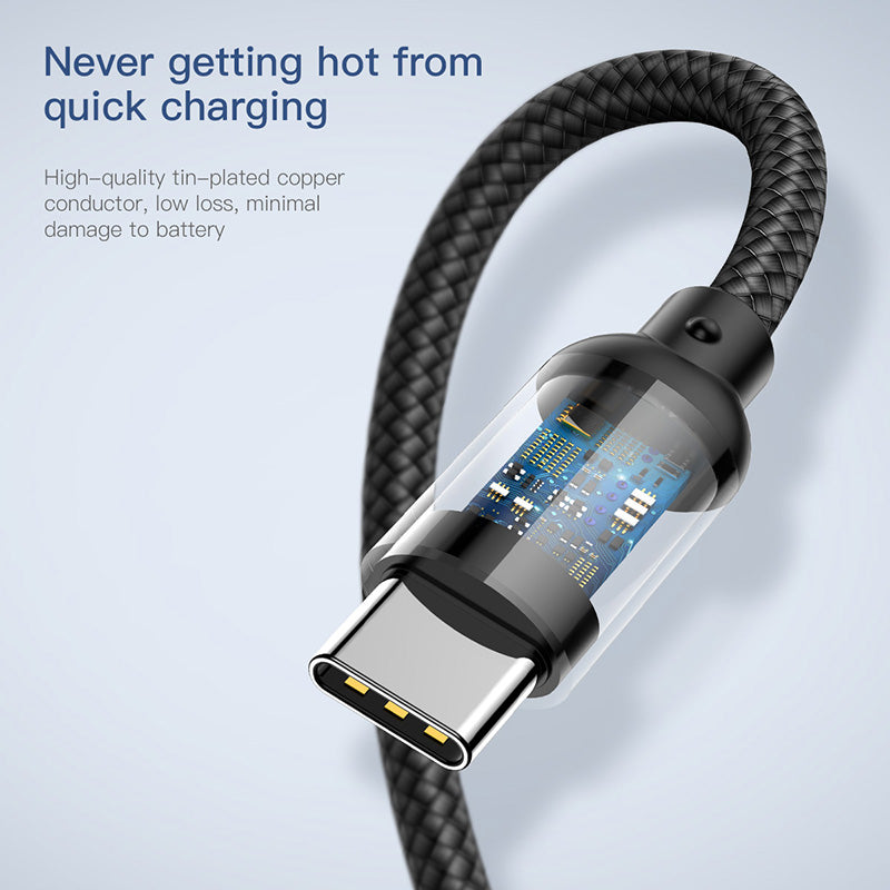 U-shaped Short PowerBank Cable 23cm For iPhone + Type C