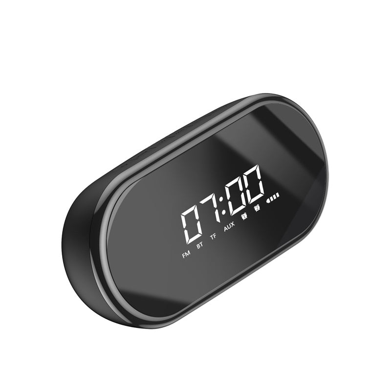Baseus Encok E09 Wireless Speaker, Alarm, FM Radio Black