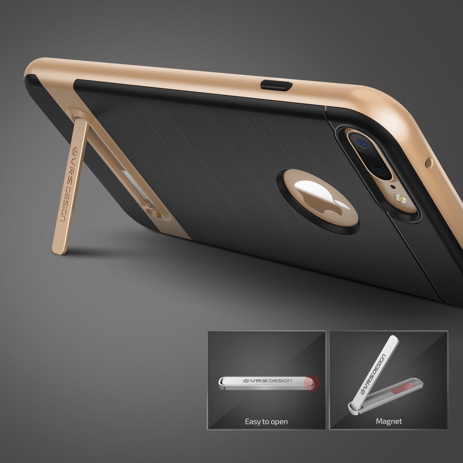 High Pro Shield Series Original From VRS Design Anti-shocks Case For iPhone 7 Plus Black / Gold