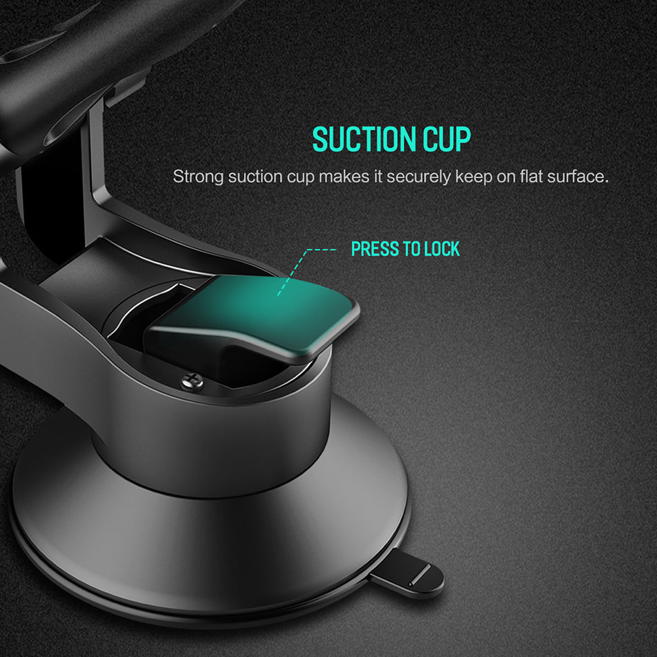 Gravity By Rock High Quality Metal Car Phone Holder Gold