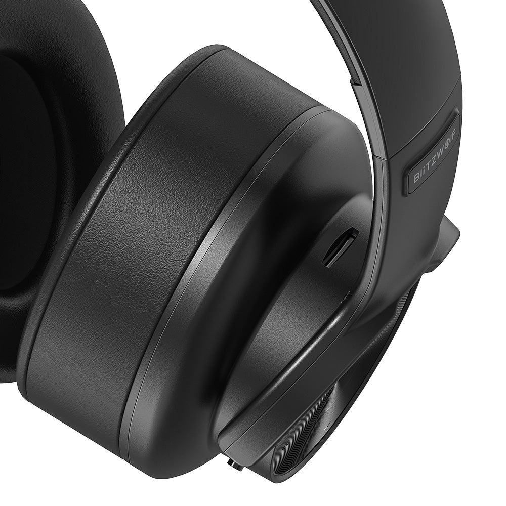 BlitzWolf® BW-HP2 Wireless Headphone, 50mm Driver, Support Memory - Black
