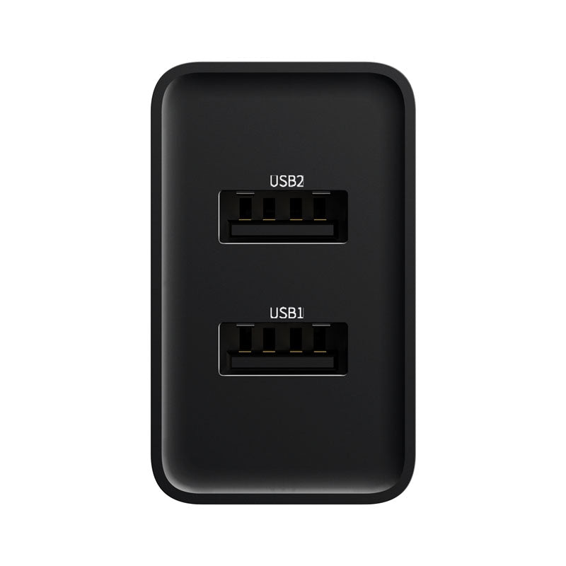 Baseus Speed Mini Dual USB Charger 10.5W - Black