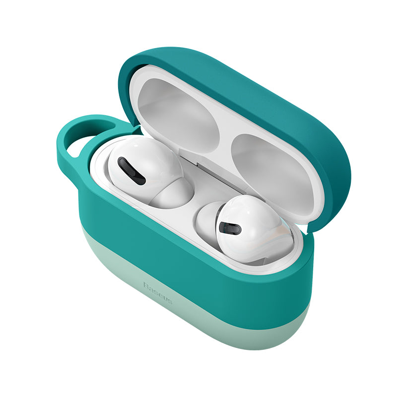 Baseus Cloud hook Silica Gel Protective Case For AirPods Pro Green