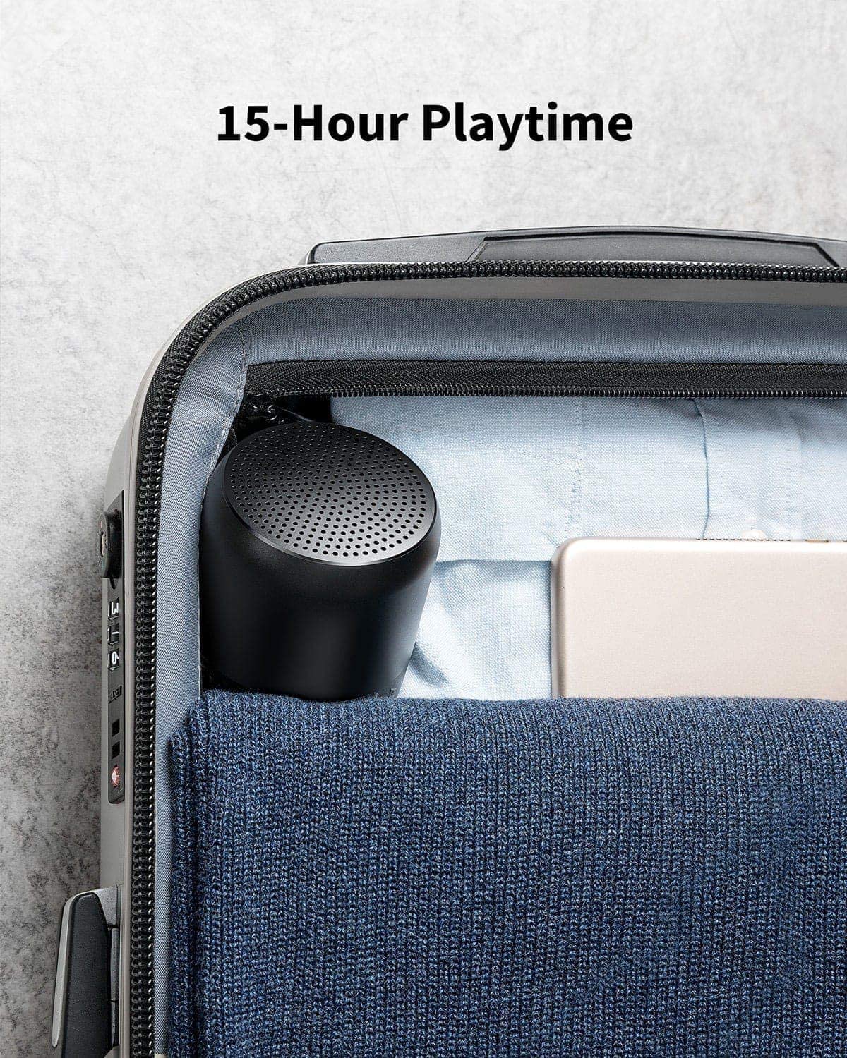 Soundcore Mini 2 Pocket Bluetooth IPX7 Outdoor Speaker, 15h - Black