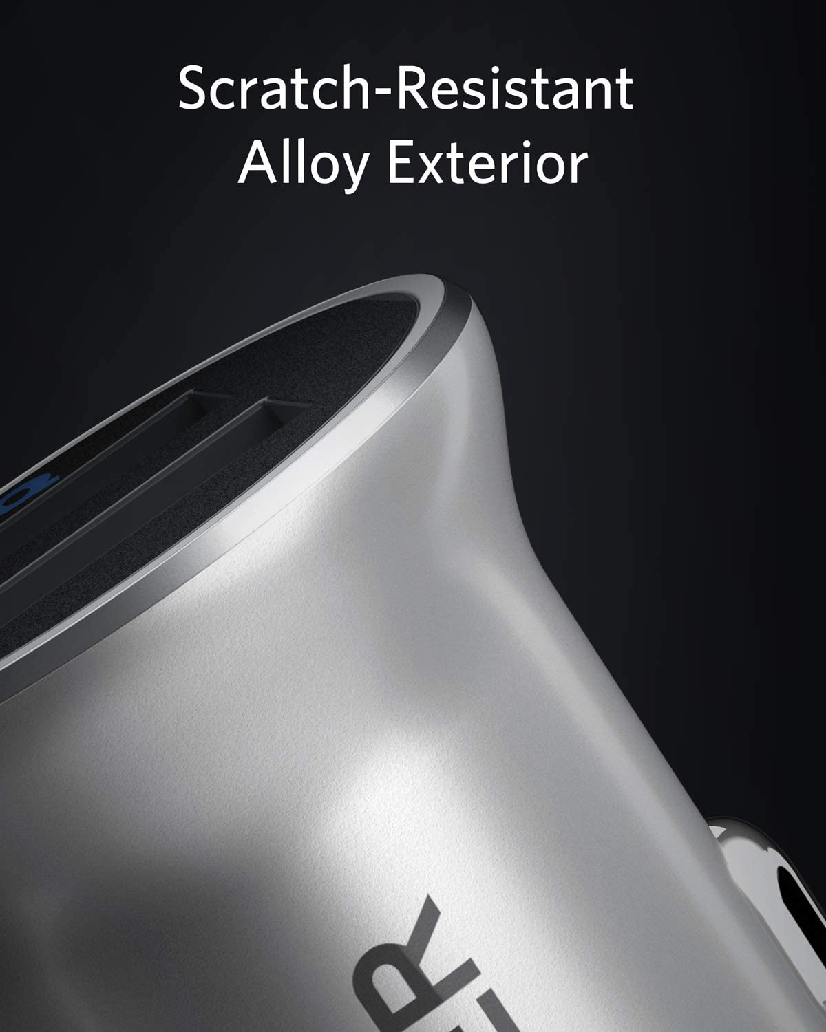 Anker PowerDrive 2 Alloy Dual USB Car Charger Silver