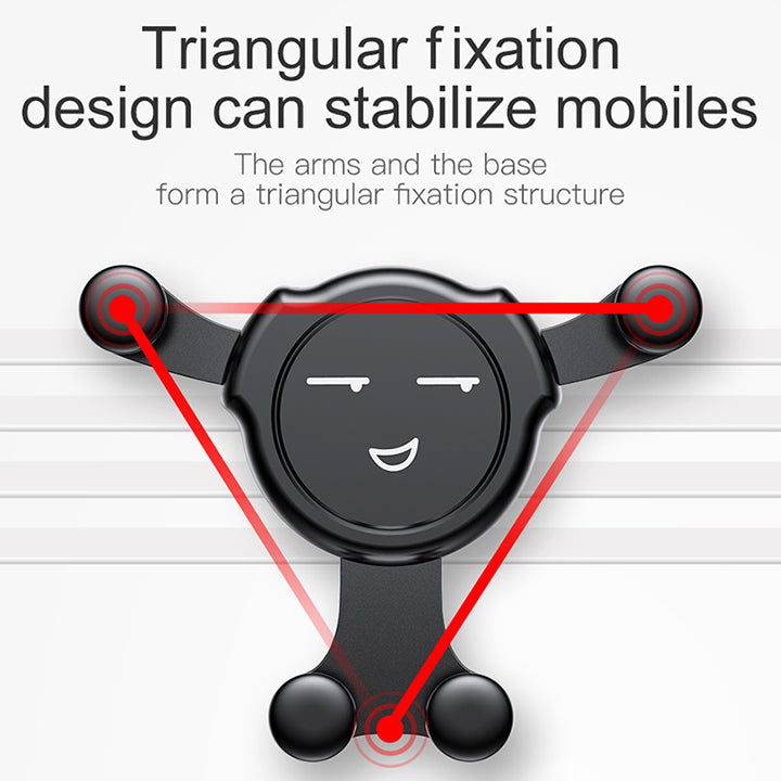 Emoticon Cute By Baseus Gravity Car Mount Black