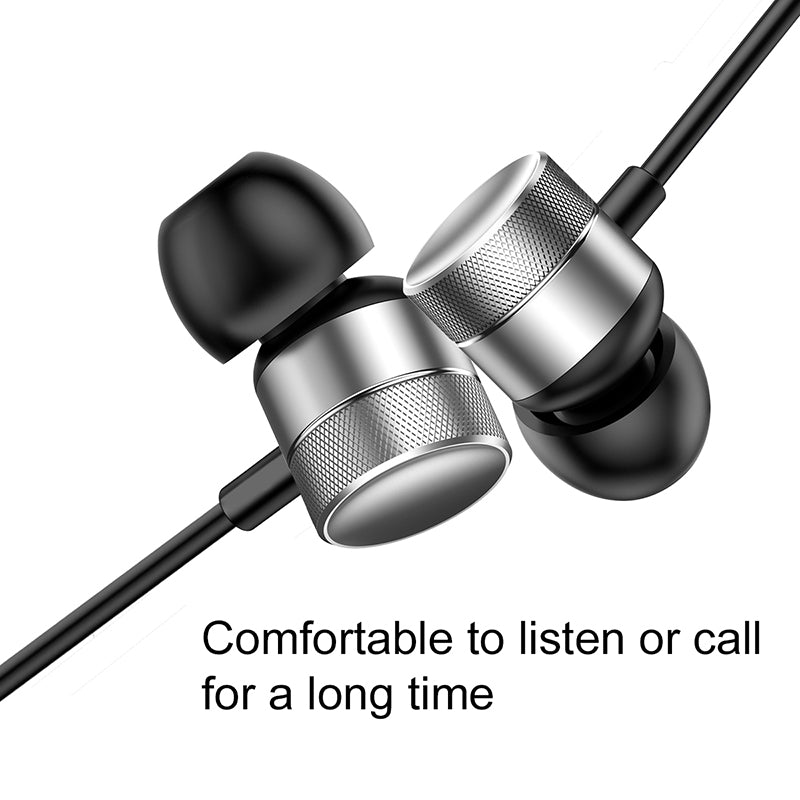Baseus Encok H04 Sport Wired Stereo Earphone Silver/Black