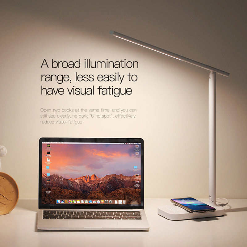 Baseus Lett Wireless Charging 10w folding desk Lamp White