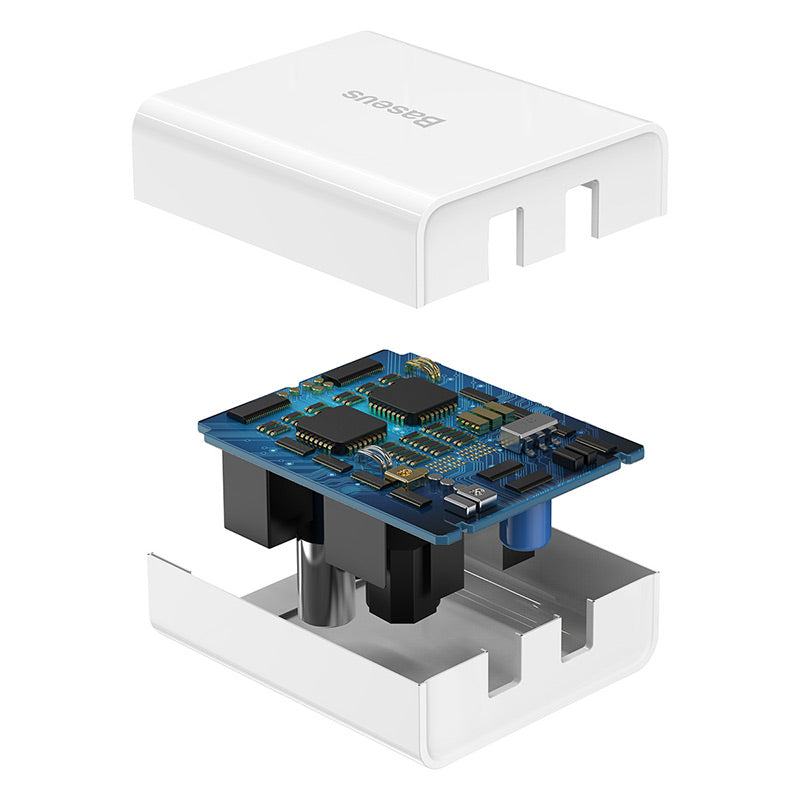 Baseus Speed Mini Dual USB Charger White