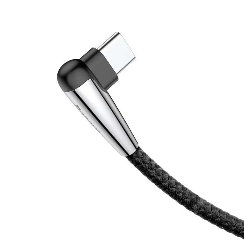 Baseus Sharp-Bird Type-C Cable With 90 Degree Bend, QC3.0 | Black