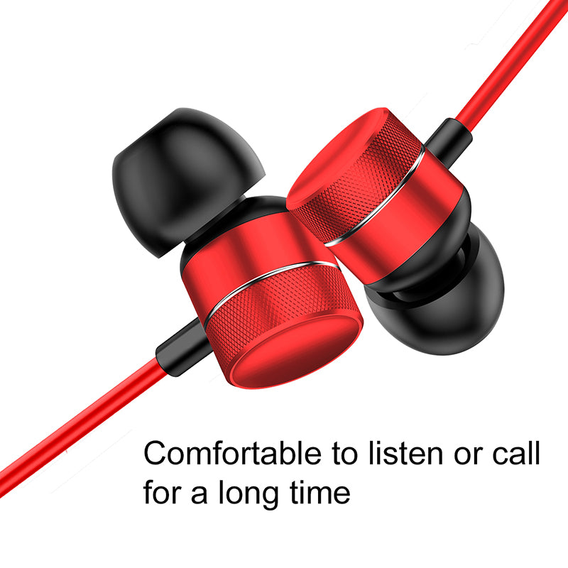 Baseus Encok H04 Sport Wired Stereo Earphone Black/Red