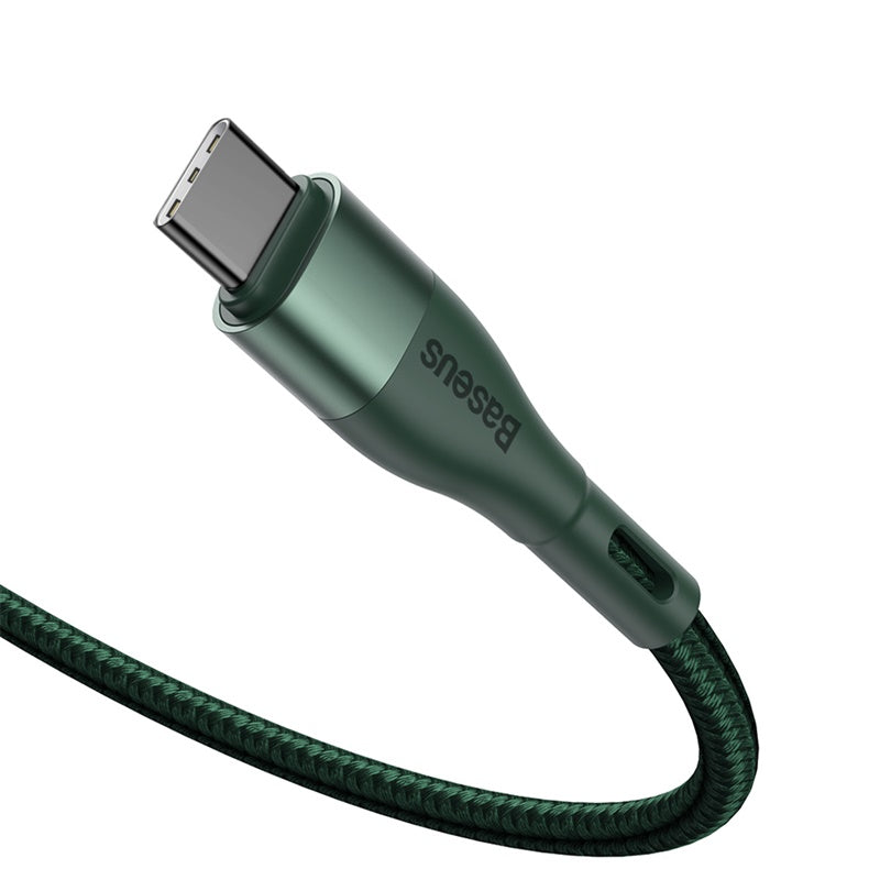 Baseus Zinc Magnetic Safe Super Fast Cable Type-C to C 100W 1.5m Green