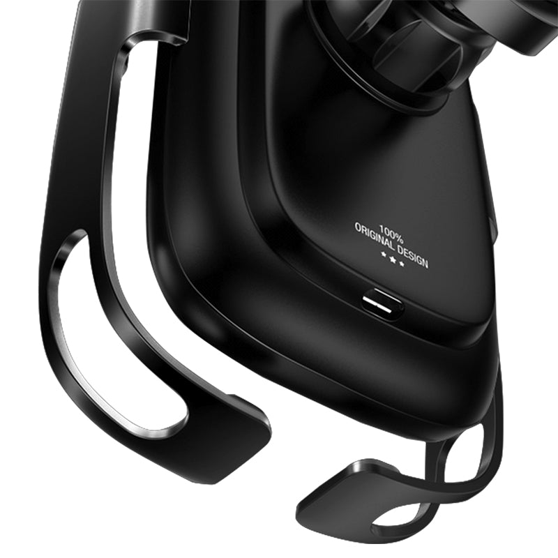 Baseus Rock-solid Electric Holder Fast Wireless Charger 10W Black