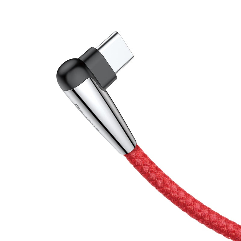 Baseus Sharp-Bird Type-C Cable With 90 Degree Bend, QC3.0 | Red
