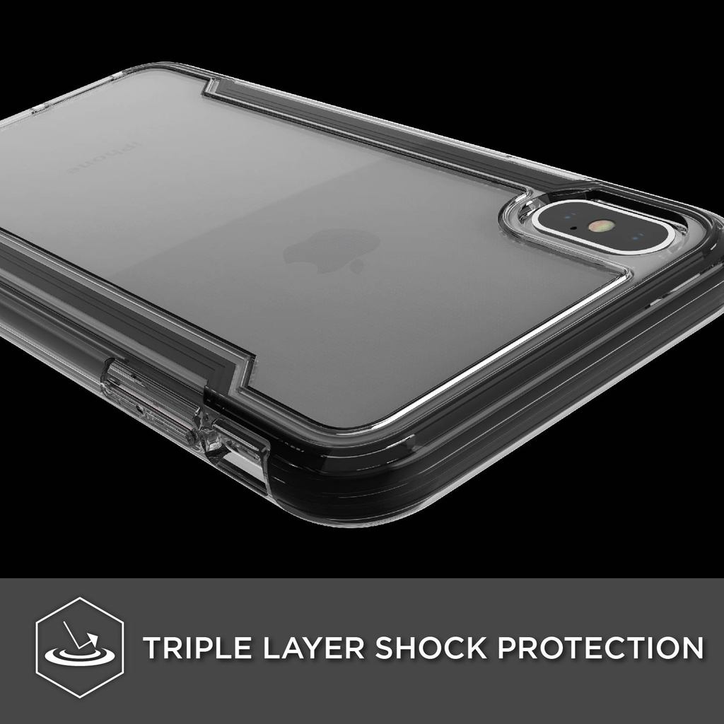 Defense Clear By X-Doria iPhone Xs Max Anti Shocks Case Up To 2M T/Black