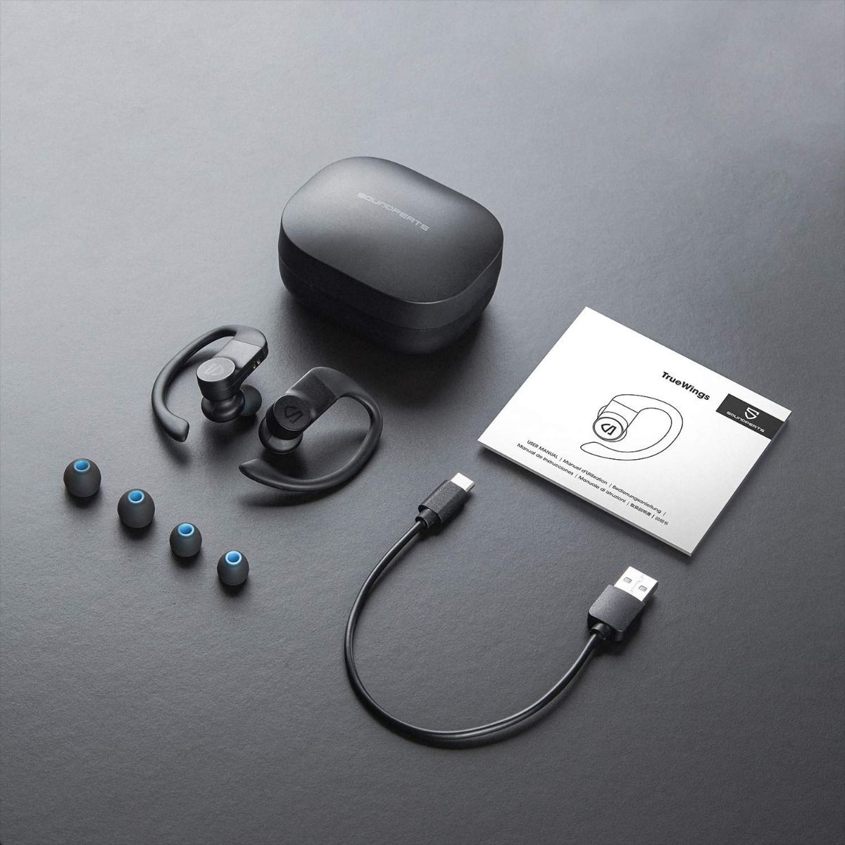 SoundPeats Truewings TWS Earbuds Touch Control Black